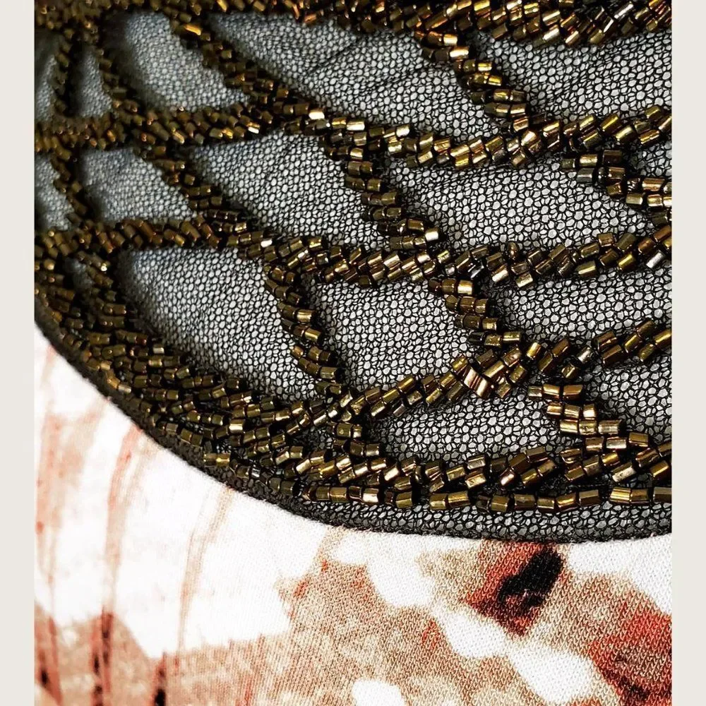 Dana Buchman Beaded Accent Top NWOT - Picture 3 of 8